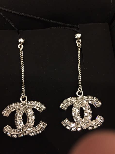 chanel drop earrings ebay|Chanel drop earrings karren brady.